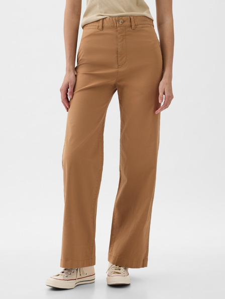 GAP Nohavice Khaki Wide GAP