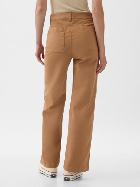 GAP Nohavice Khaki Wide GAP