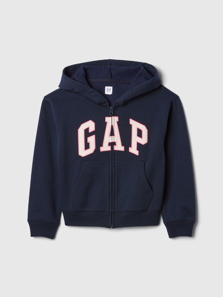 GAP Detská mikina s logom a fleece GAP