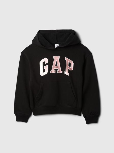 GAP Detská mikina s logom a fleece GAP