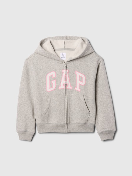 GAP Detská mikina s logom a fleece GAP