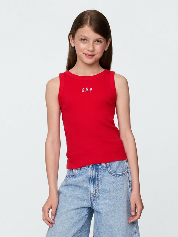 GAP Detské rebrované tielko s logom GAP