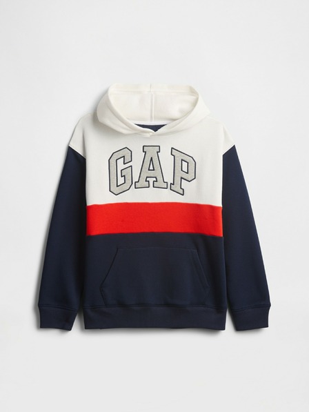GAP Detská mikina s logom a fleece GAP