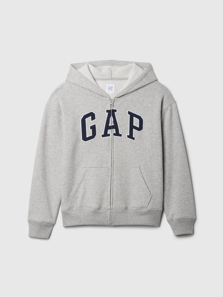 GAP Detská mikina s logom a fleece GAP