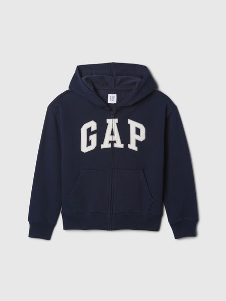 GAP Detská mikina s logom a fleece GAP