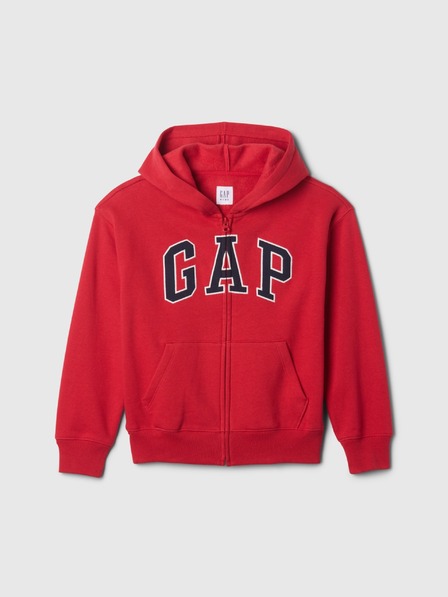 GAP Detská mikina s logom a fleece GAP