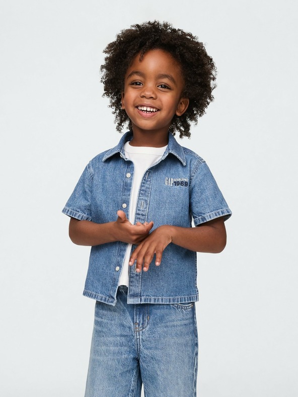 GAP Baby chambray košeľa Americana GAP