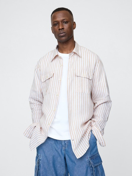 GAP Ľanová košeľa Classic Shirt GAP