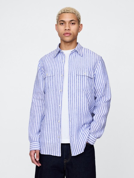 GAP Ľanová košeľa Classic Shirt GAP