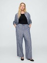 GAP Ľanové nohavice Wide-Leg GAP