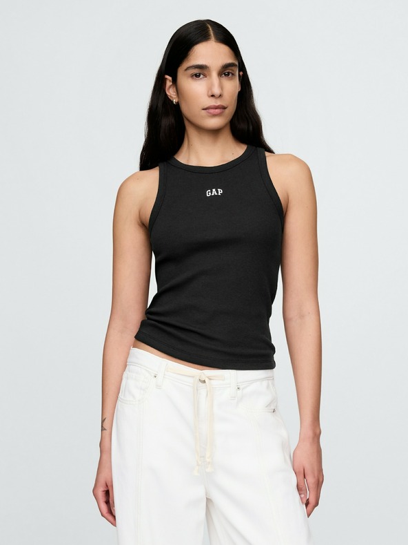 GAP Rebrovaný top s logom Americana GAP
