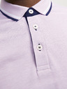 Jack & Jones Svetlo ružové pánske polo tričko Jack & Jones