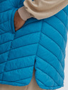 Fransa Blue Women's Quilted Vest Fransa