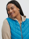 Fransa Blue Women's Quilted Vest Fransa