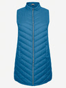 Fransa Blue Women's Quilted Vest Fransa