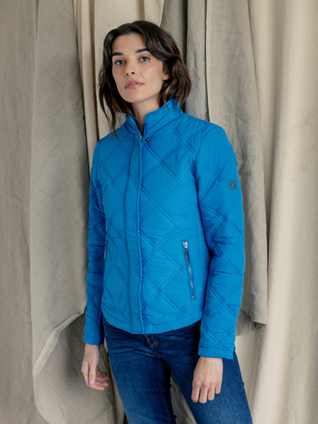 Fransa Blue Women's Quilted Jacket Fransa