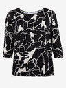 Fransa White-Black Women's Patterned Blouse Fransa