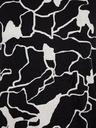 Fransa White-Black Women's Patterned Blouse Fransa