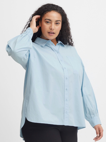Fransa Light Blue Women's Shirt Fransa