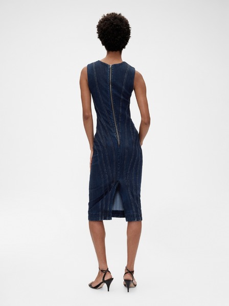 GAP Džínsové midi šaty GapStudio by Zac Posen GAP