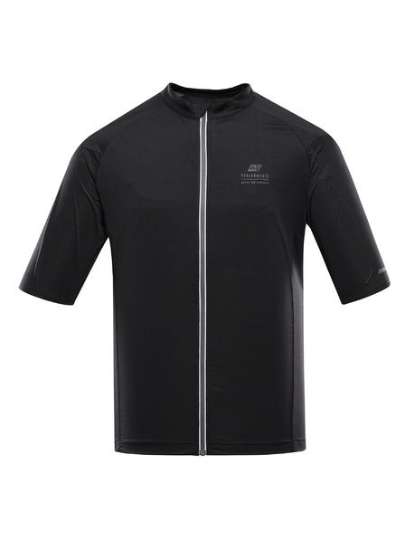 ALPINE PRO Pánsky rýchloschnúci cyklistický dres ALPINE PRO SAGEN 2 black