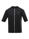 ALPINE PRO Pánsky rýchloschnúci cyklistický dres ALPINE PRO SAGEN 2 black